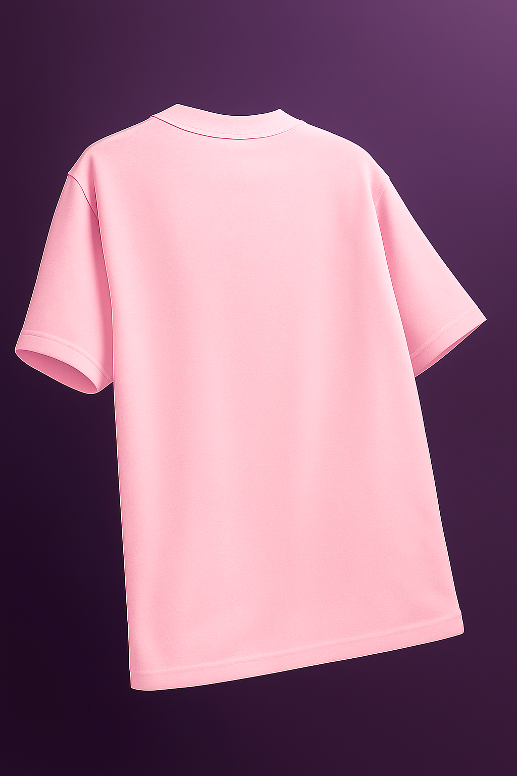 Unisex Oversized Plain Pink Tee