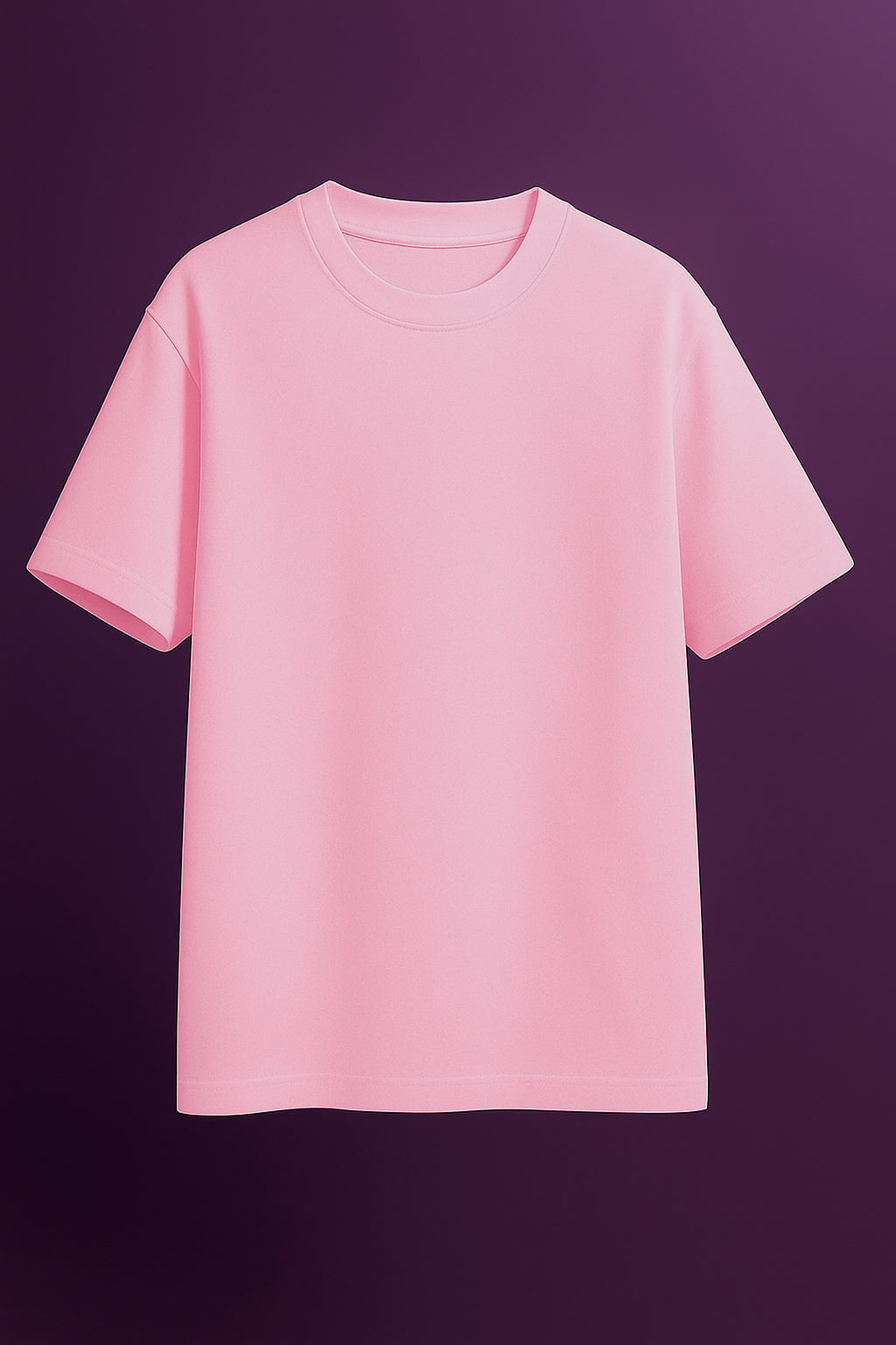 Unisex Oversized Plain Pink Tee