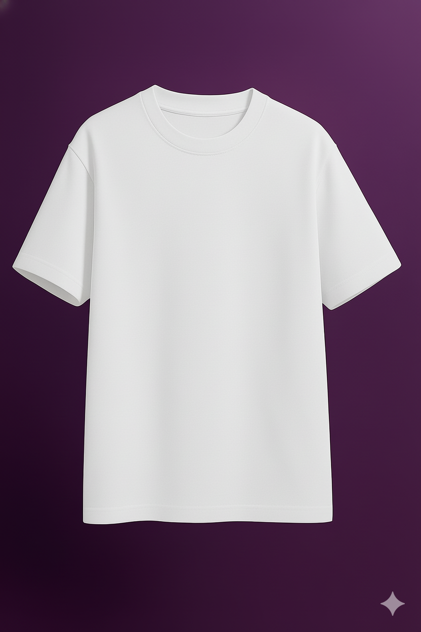 Unisex Oversized Tees White