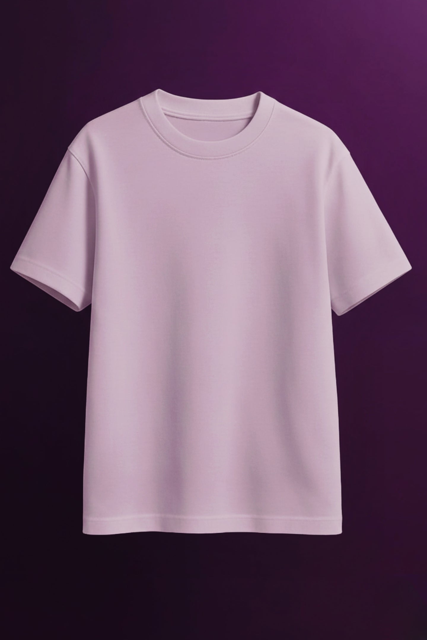 Unisex Oversized Plain Lilac Tee