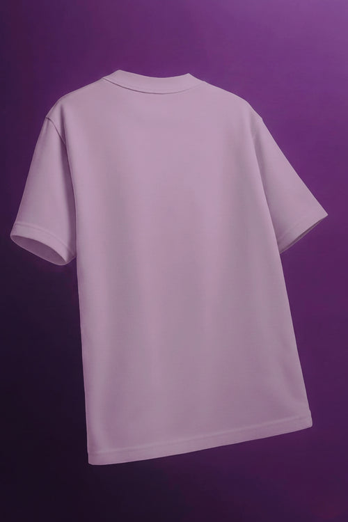 Unisex Oversized Plain Lilac Tee
