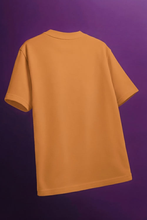 Unisex Oversized Plain Orange Tee